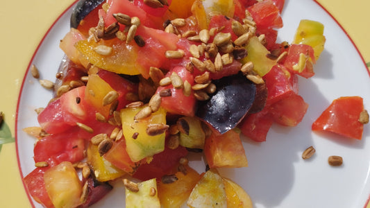Salade tomates-prunes