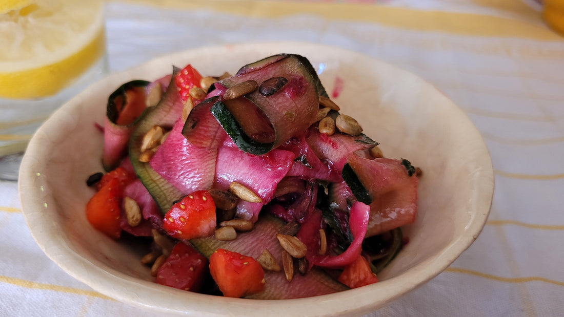 Salade Courgette - fraises